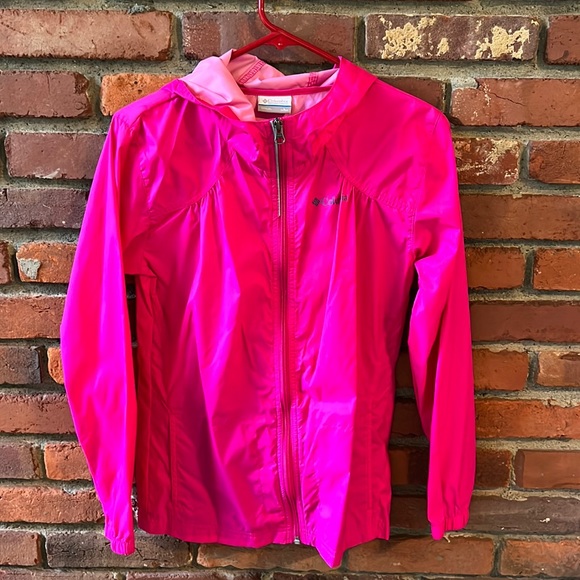 Girls Columbia raincoat hot pink - Picture 4 of 4